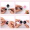 160PCS Clear Safety Eyes 12–30MM for Amigurumi – DIY Moon & Round Crochet Eyes with Washers for Dolls, Plush Animals, and Christmas Crafts